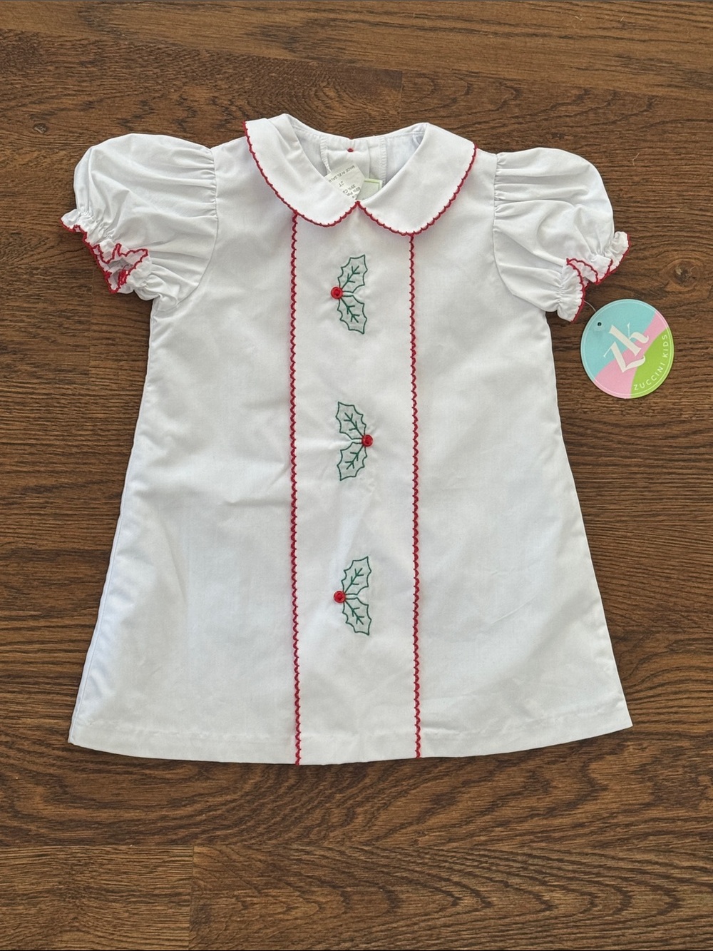Zuccini Kids New With Tags Embroidered Holly Dress
